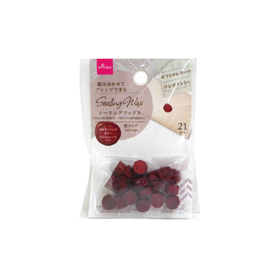 Sealing Wax Tablet Type Bordeaux Red