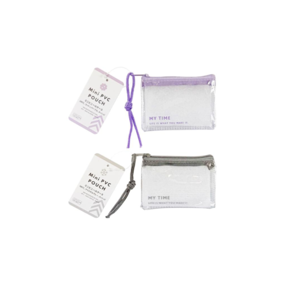 Mini PVC Pouch MTC Cotton Purple Crystal Gray Mesh