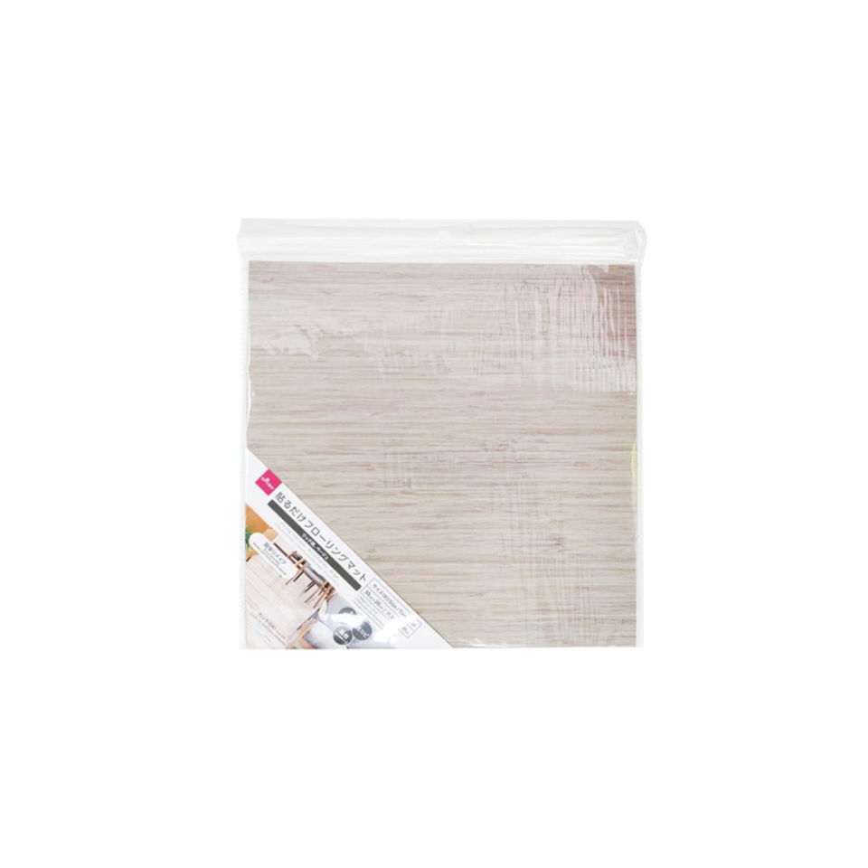 Pasting Floor Mat Wood Pattern Beige 30cm x 30cm