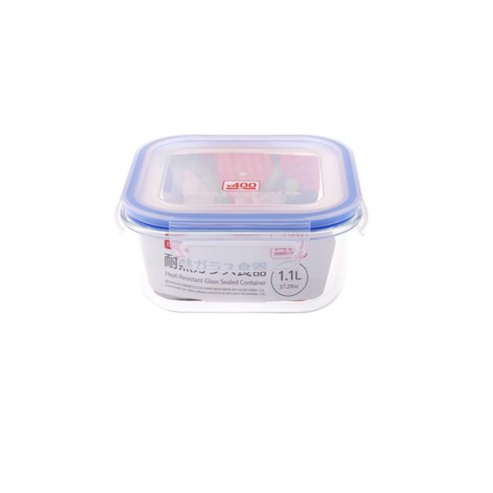 Microwave Safe Heat Resistant Glass Sealed Container 1.1L