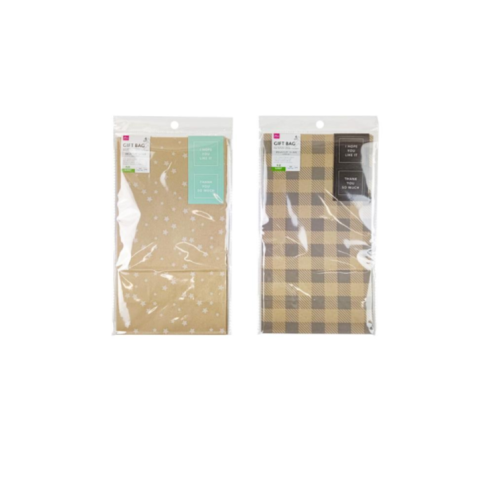 Gusset Bag Craft A with Stickers 15cm x 27cm x 9cm