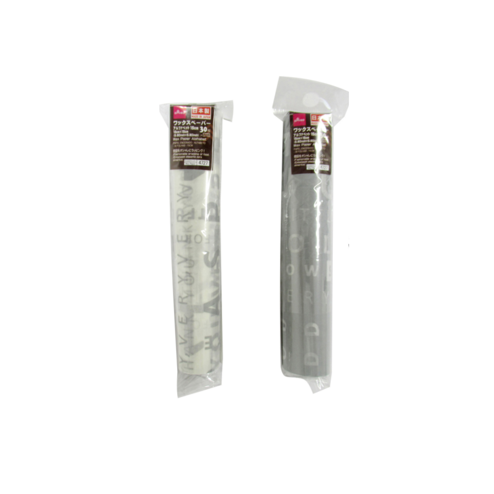 Wax Paper Alphabet 5.90in