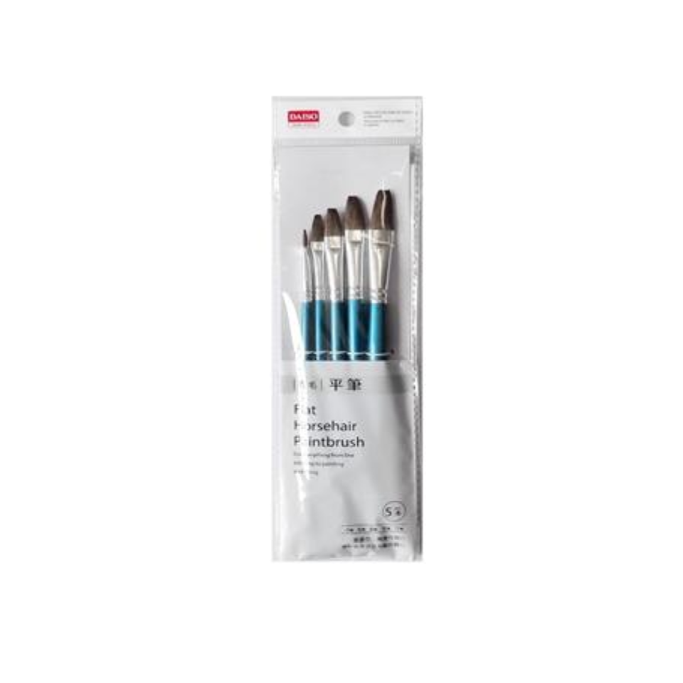 Flat Horsehair Paintbrush
