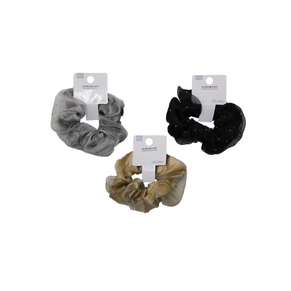 Double Scrunchie Satin & Stone