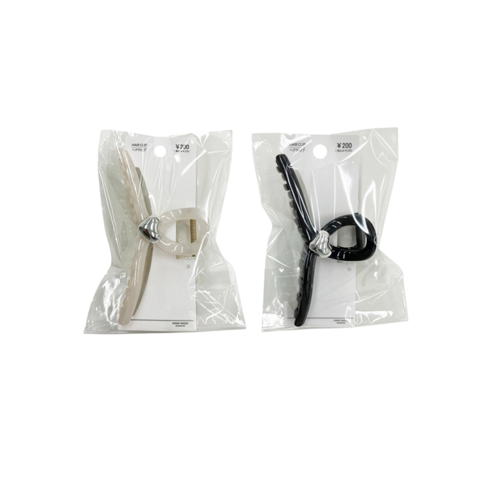 Hair Clip Beige/Black
