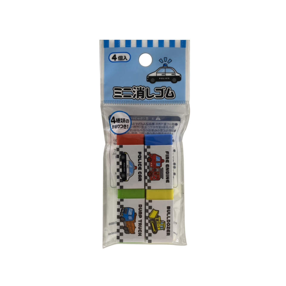 Mini Eraser 4P Vehicles
