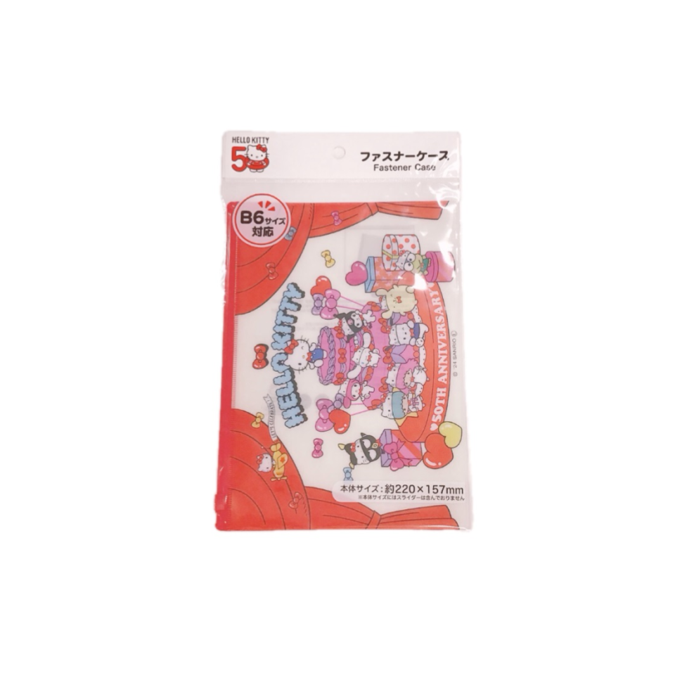 Zipper Case B6 Sanrio Characters 50th Anniversary