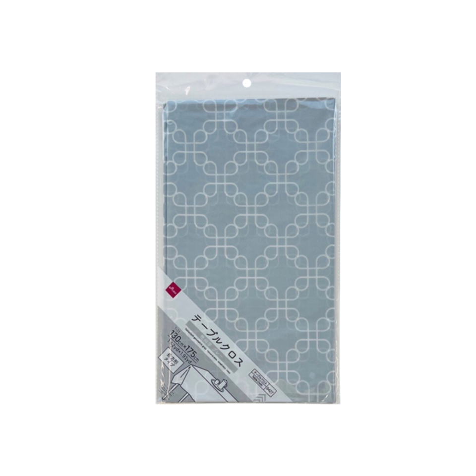 Tablecloth Geometric Grey 130cm x 175cm