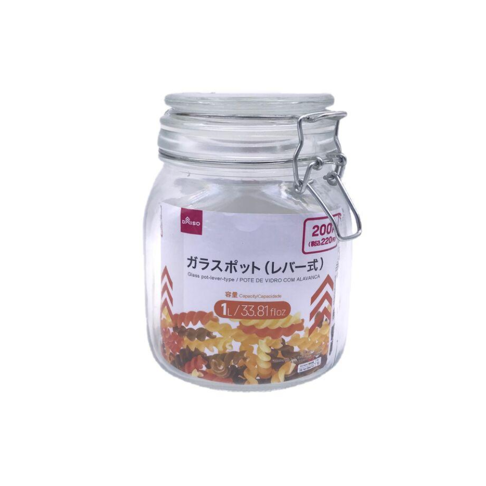 Glass Pot Lever Type 1L