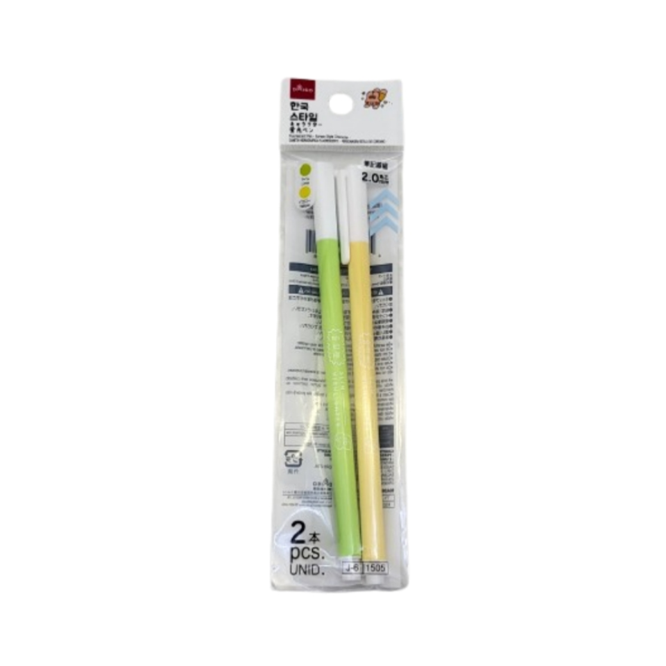 Fluorescent Pen Korean Style Character Fine Square Tip 2mm