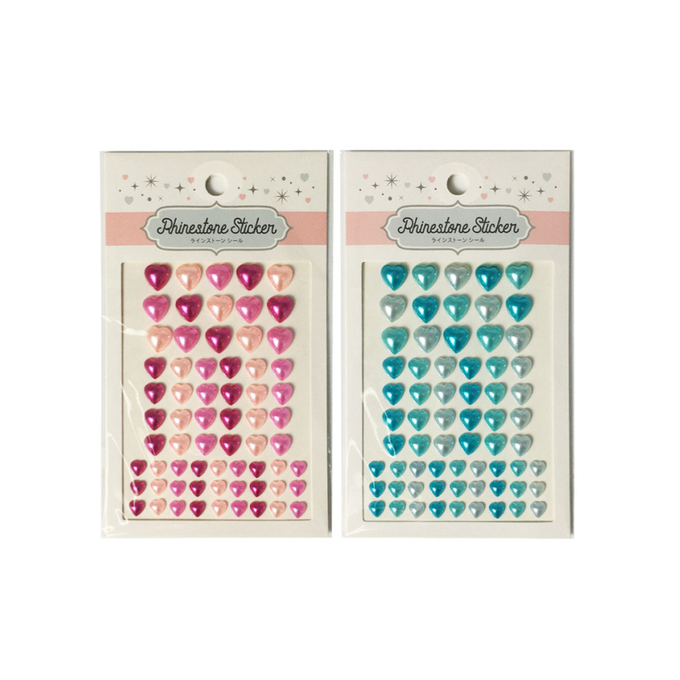 Rhinestone Seal Heart Pearl Color