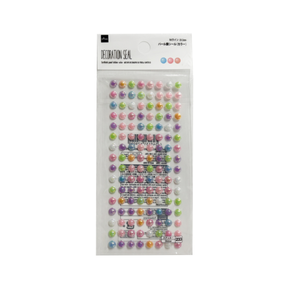 Synthetic Pearl Sticker Color