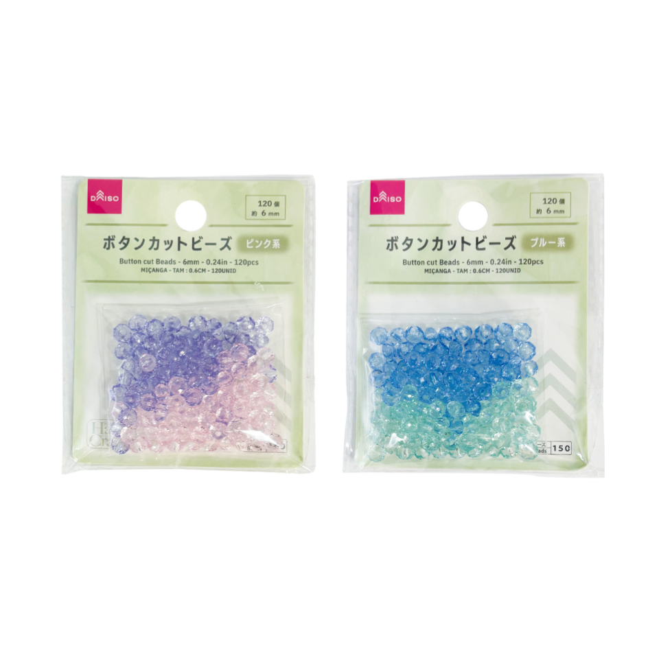 Button Cut Beads 6mm