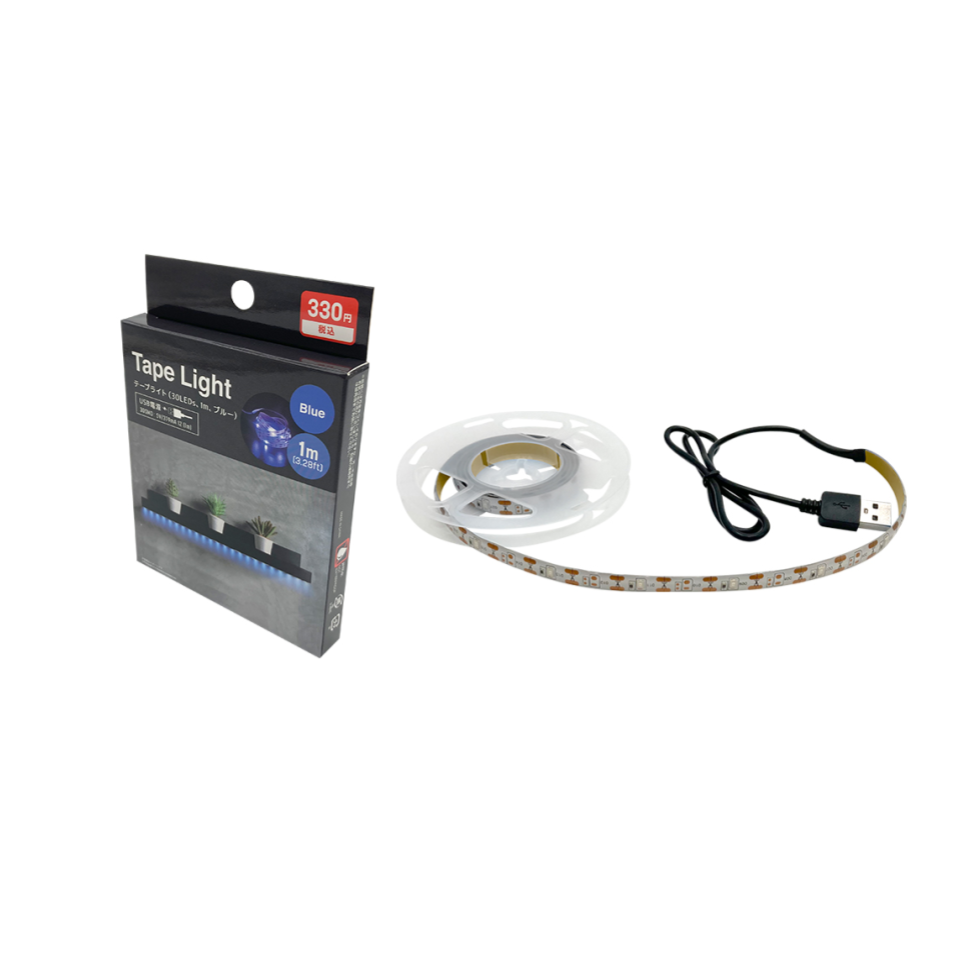 Tape Light 30 LEDs Blue 1m
