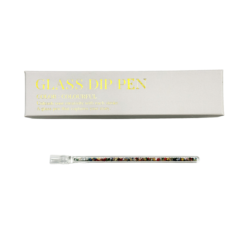 Rhinestone Glass Pen Colorful