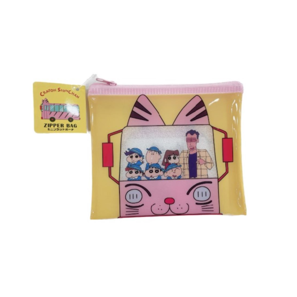 Zipper Bag Crayon Shinchan Bus