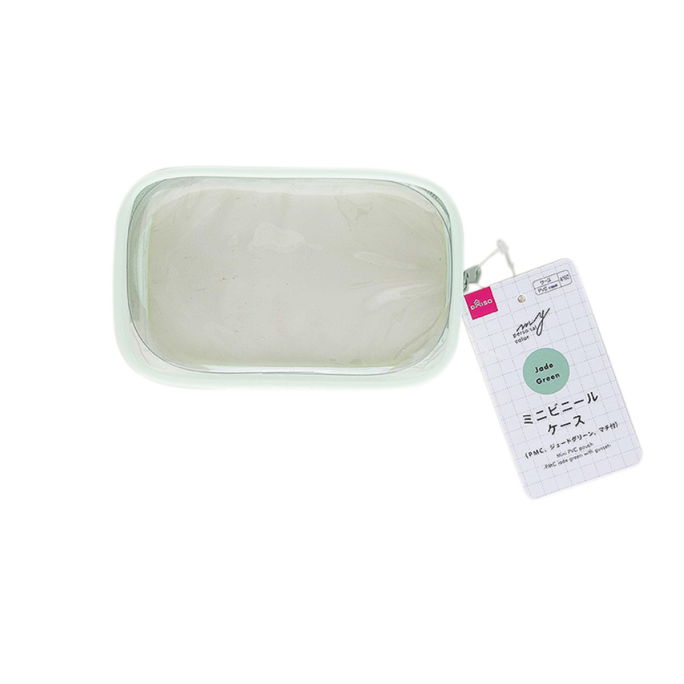 Mini PVC Pouch with Gusset Jade Gfreen