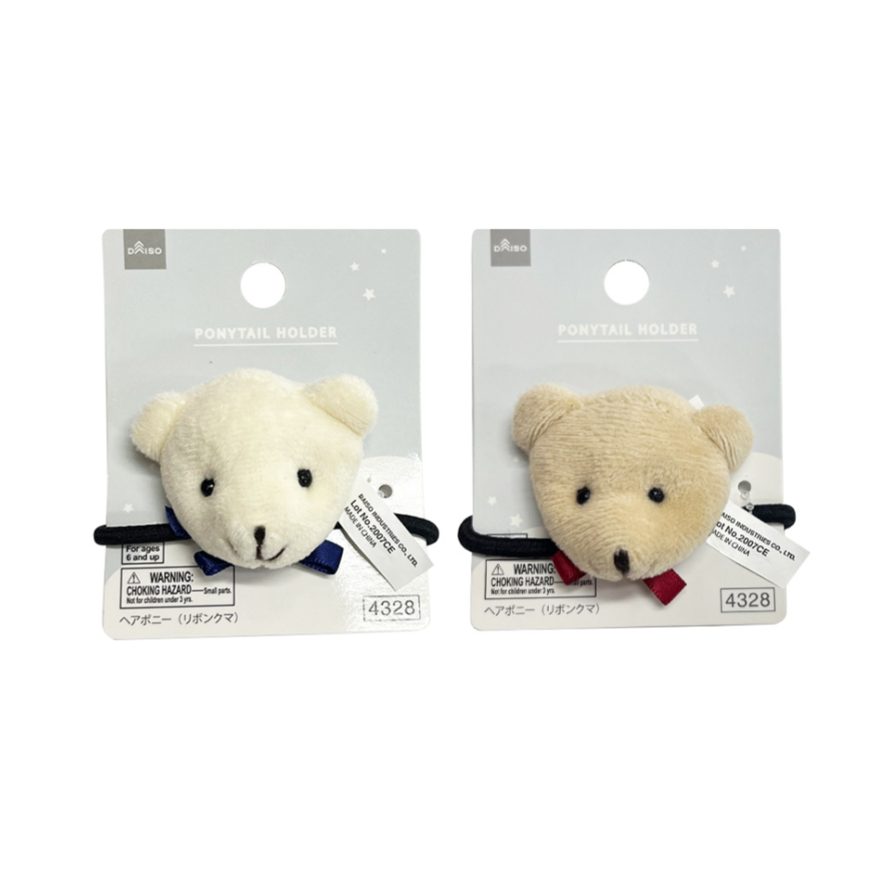 Ponytail Holder Ribbon Bear