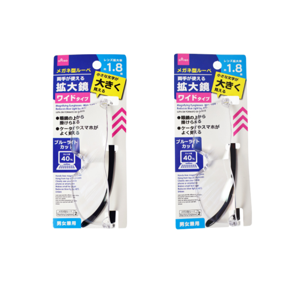 Magnifying Eyeglasses Magnification 1.8xReduces Blue Light By 40Pct