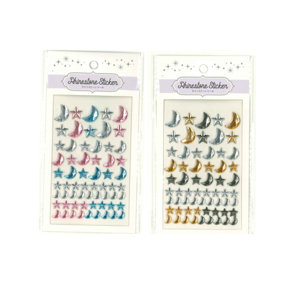 Rhinestone Stickers Moon & Star