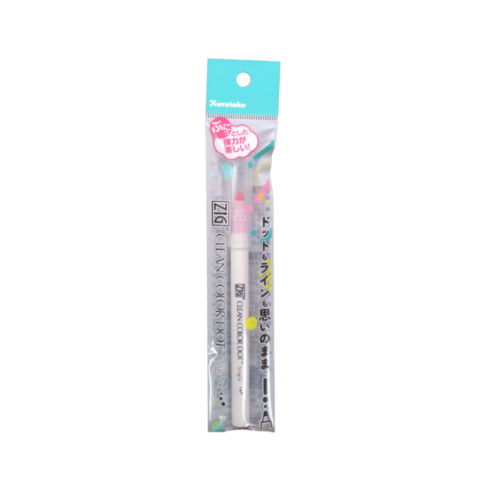 ZIG Clean Color Dot Single Cerise Baby Pink