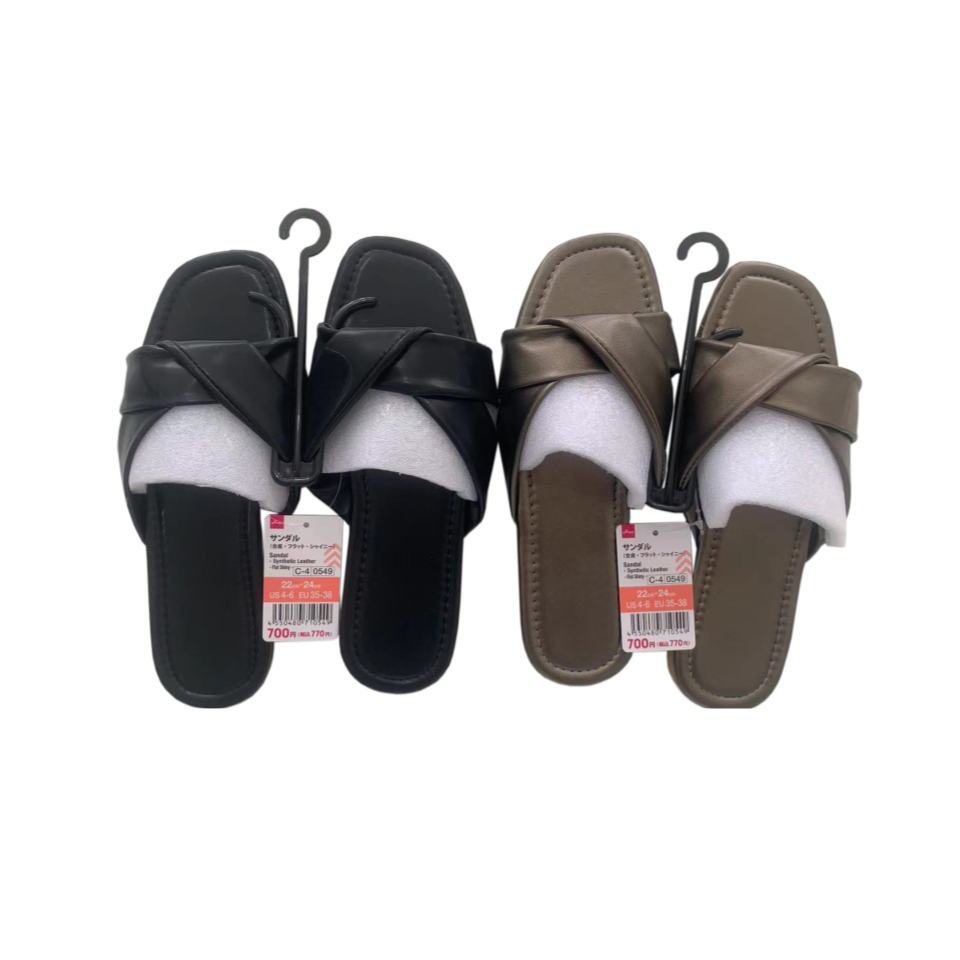 Sandal Synthetic Leather Flat Shiny