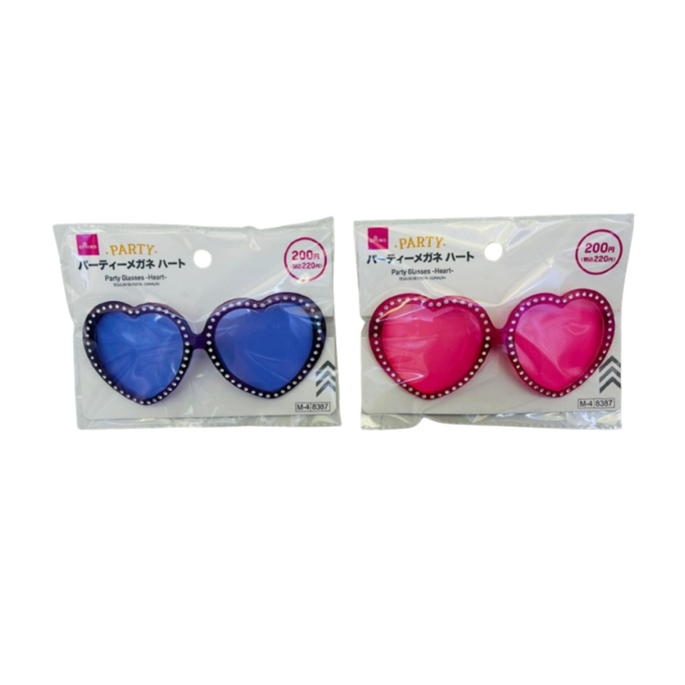 Party Glasses Heart