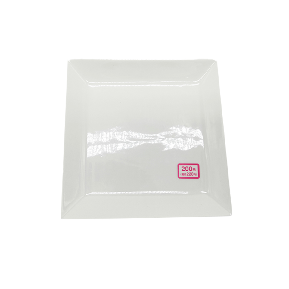 White Plate Square 18cm