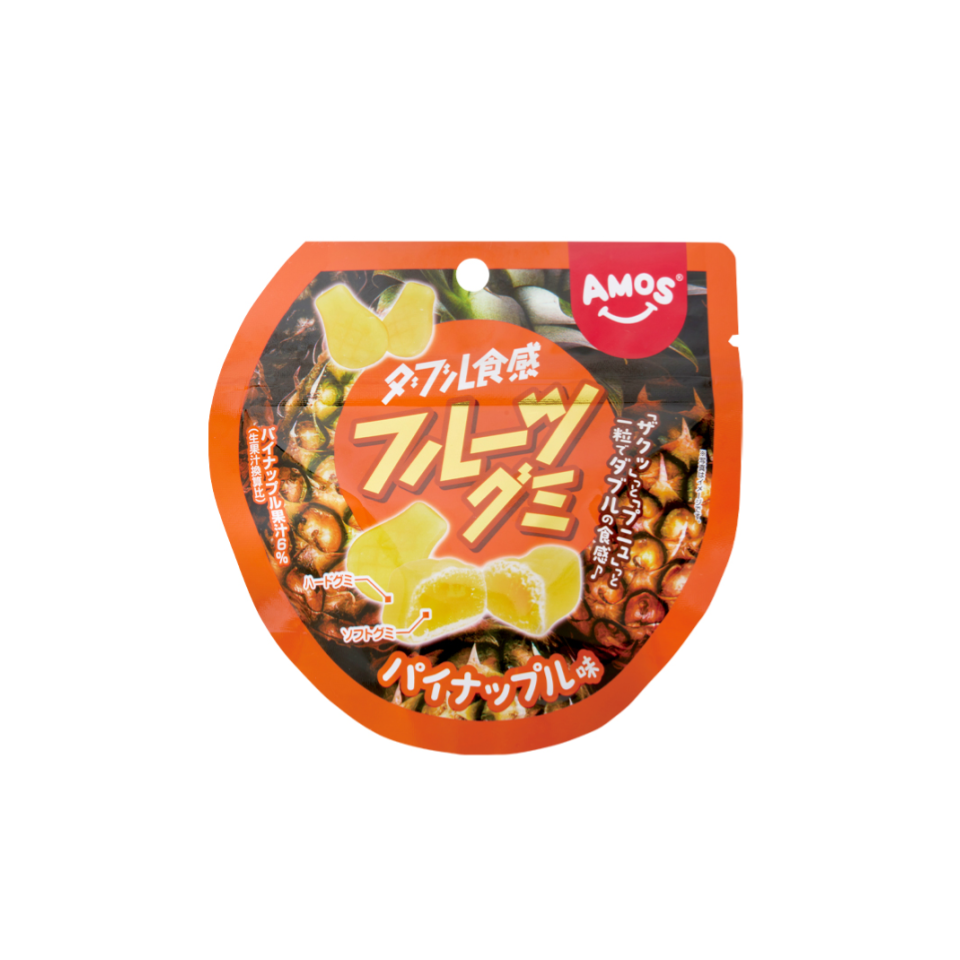First Japan Double Texture Fruit Gummy Pineapple Flavor 40g
