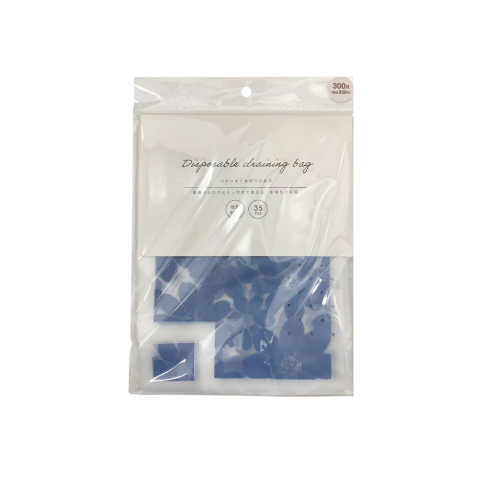 Disposable Draining Bag Daisy Line Drawing