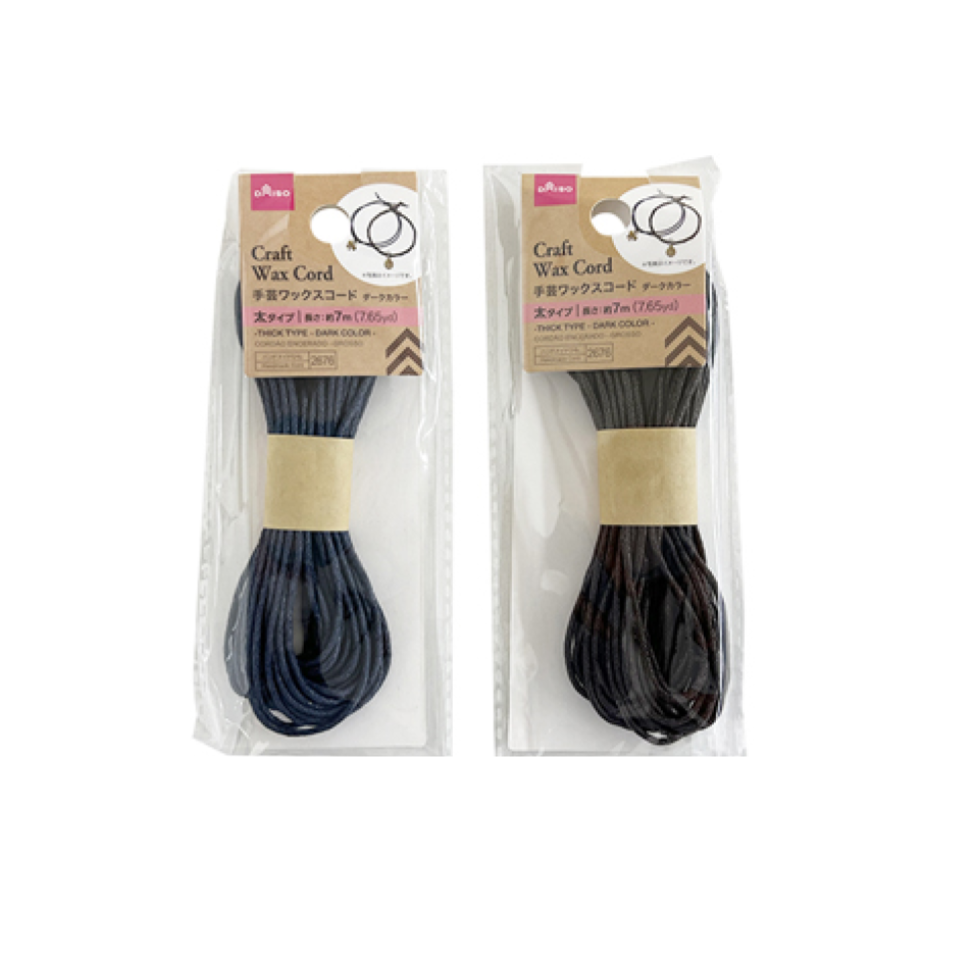 Craft Wax Cord Thick Type Dark Color