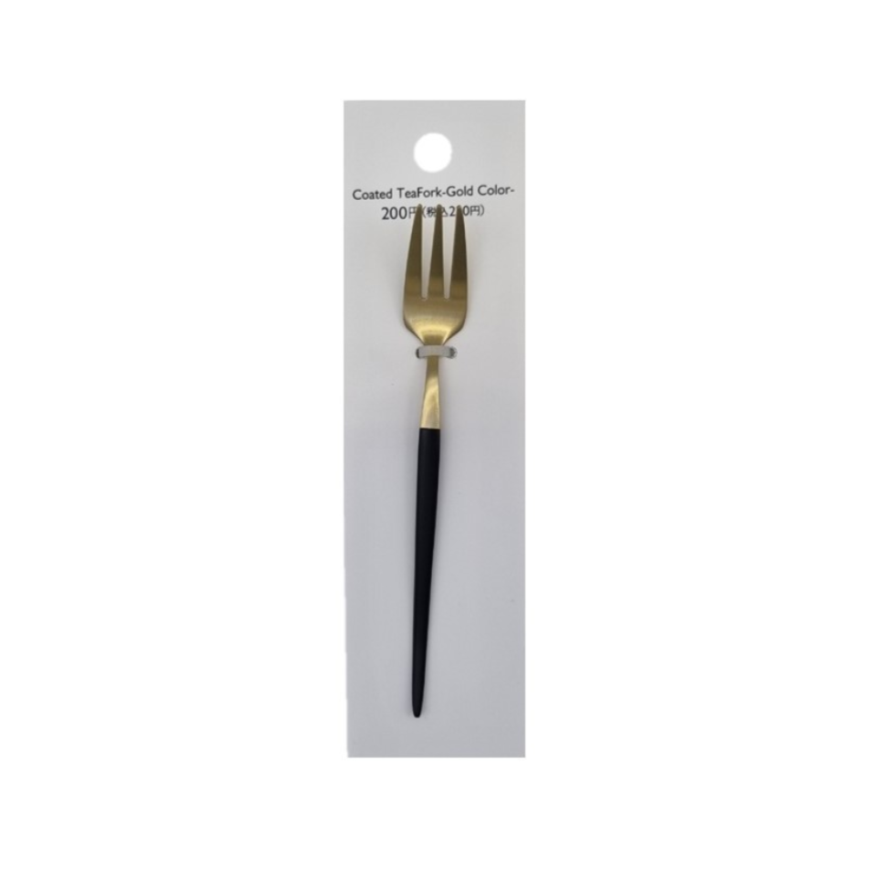 Coated Tea Fork Gold