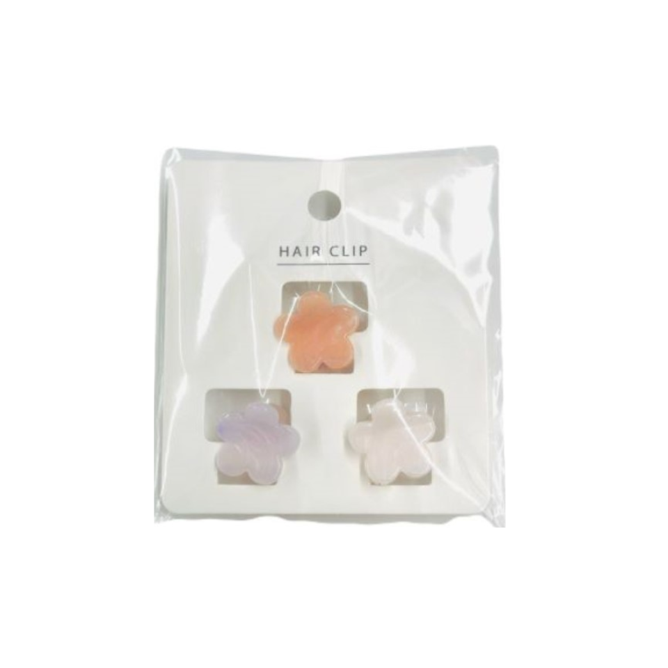Marble Flower Mini Clip Simple