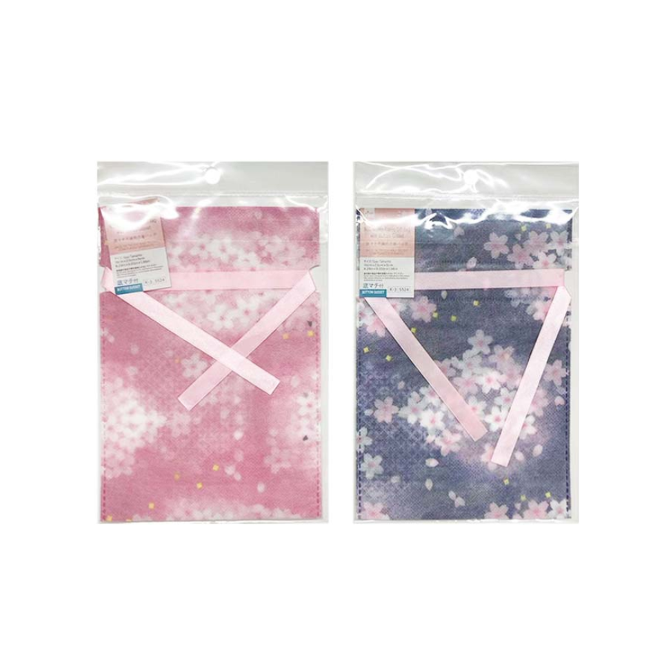 Non Woven Fabric Gift Bag with Bottom Gusset Cherry Blossom 16cm x 23cm x 5cm