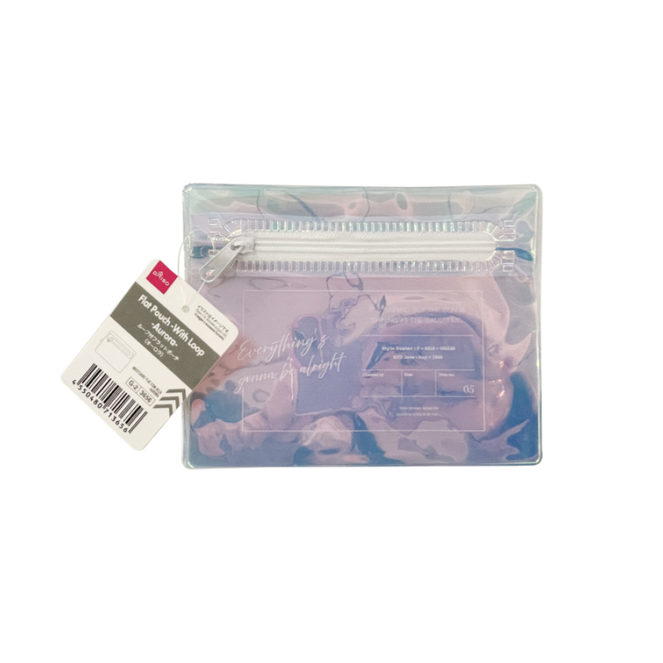 Flat Pouch with Loop Aurora