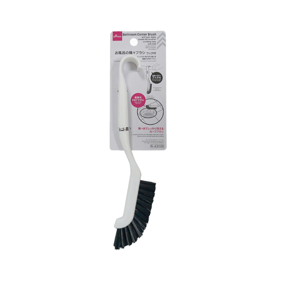 Bathroom Corner Brush with Hook