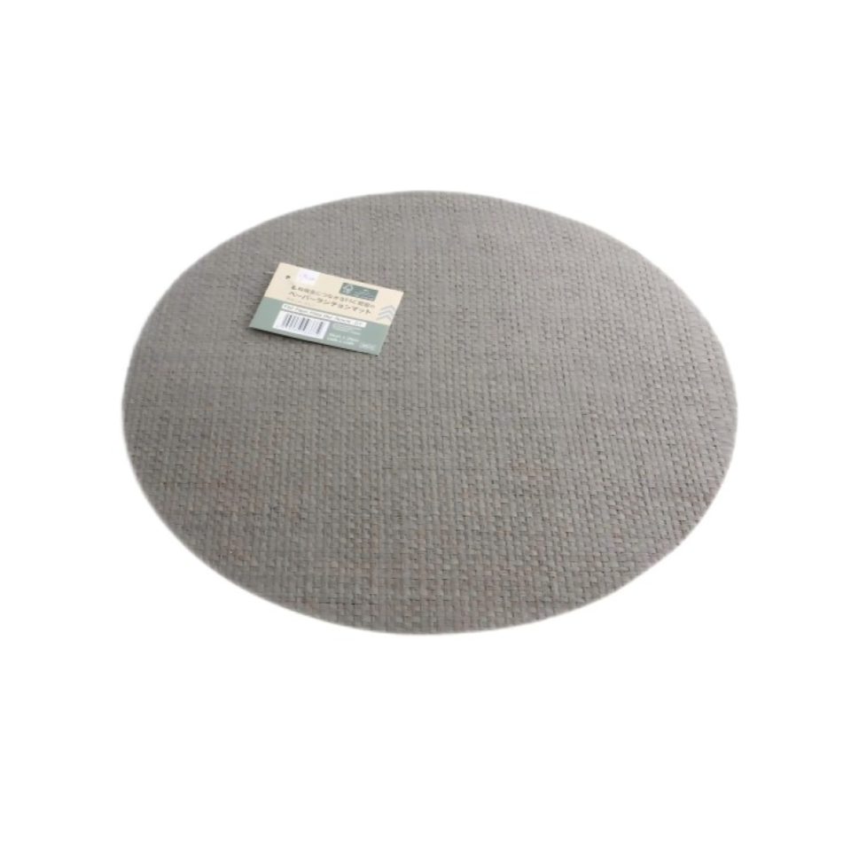 FSC Paper Place Mat Round Grey