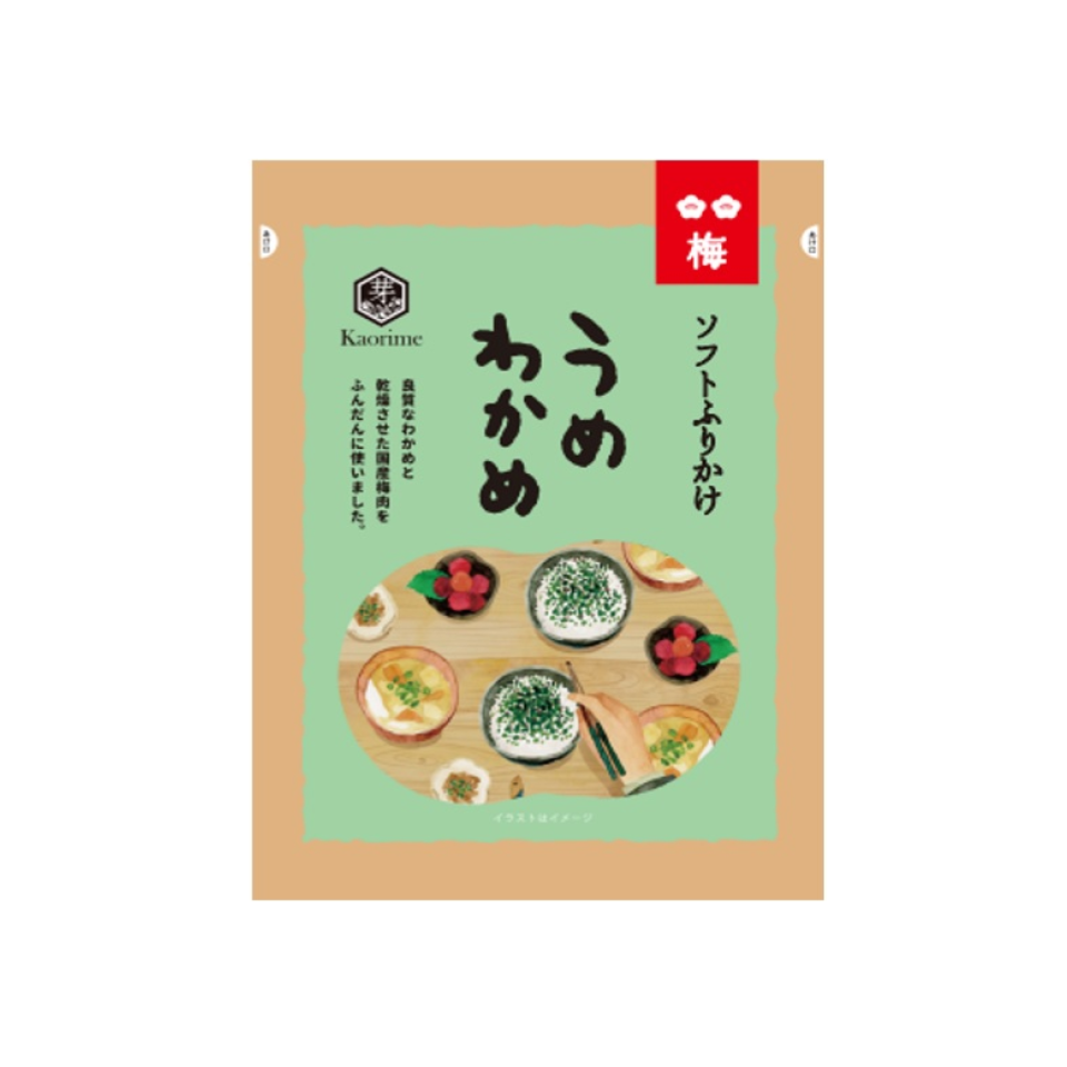 Kaori-me Honpo Plum-flavored Wakame Seaweed Furikake 50g