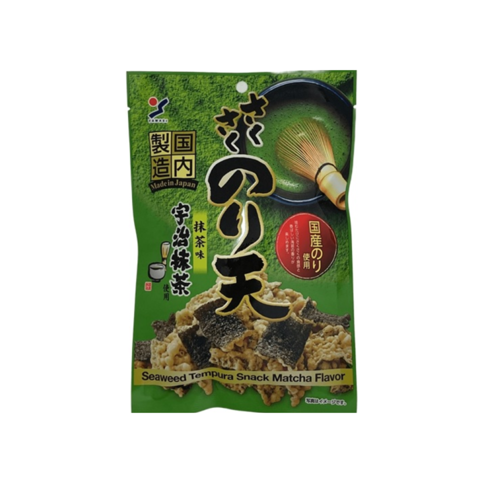 Yamaei Foods Crispy Seaweed Tempura Uji Matcha Flavor 30g