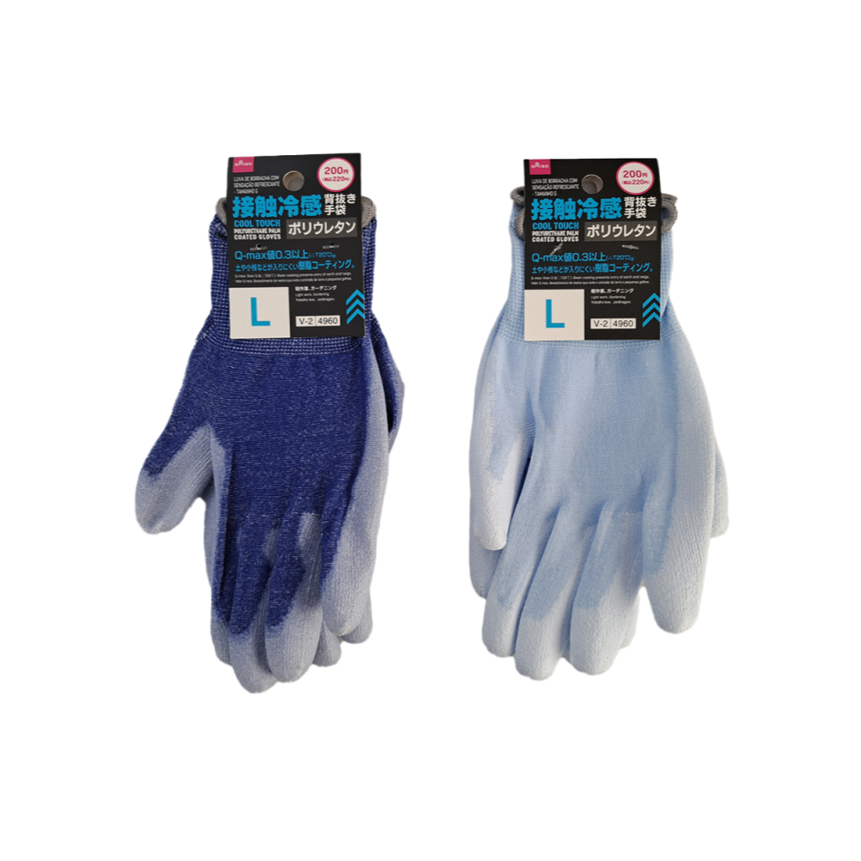 Cool Touch Polyurethane Palm Coated Gloves L