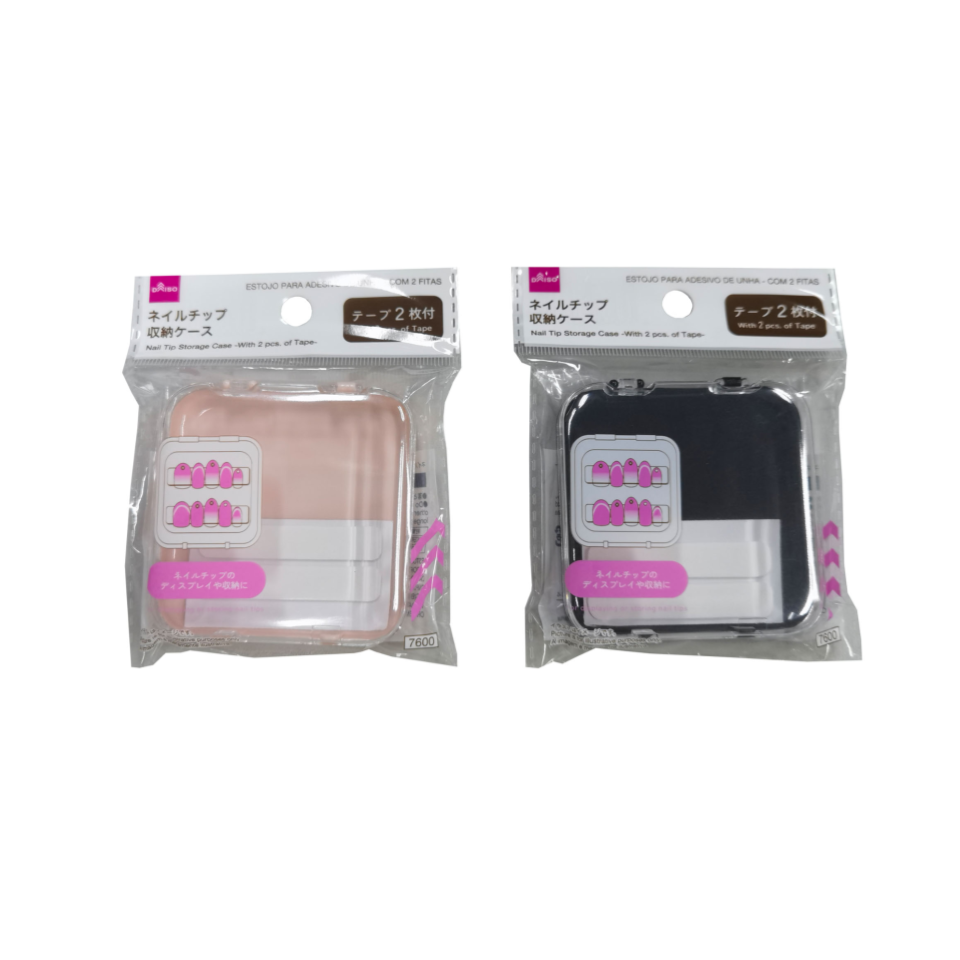 Nail Tip Storage Case with Tape