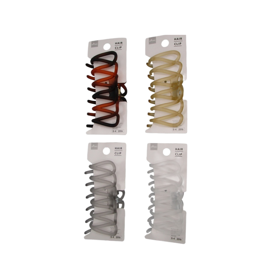 Claw Clip Clear Matte Color Lace Type