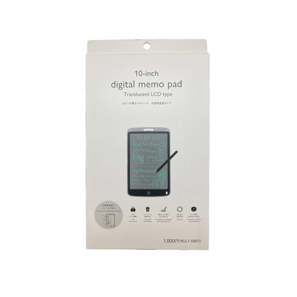 Digital Memo Pad Clear 10in