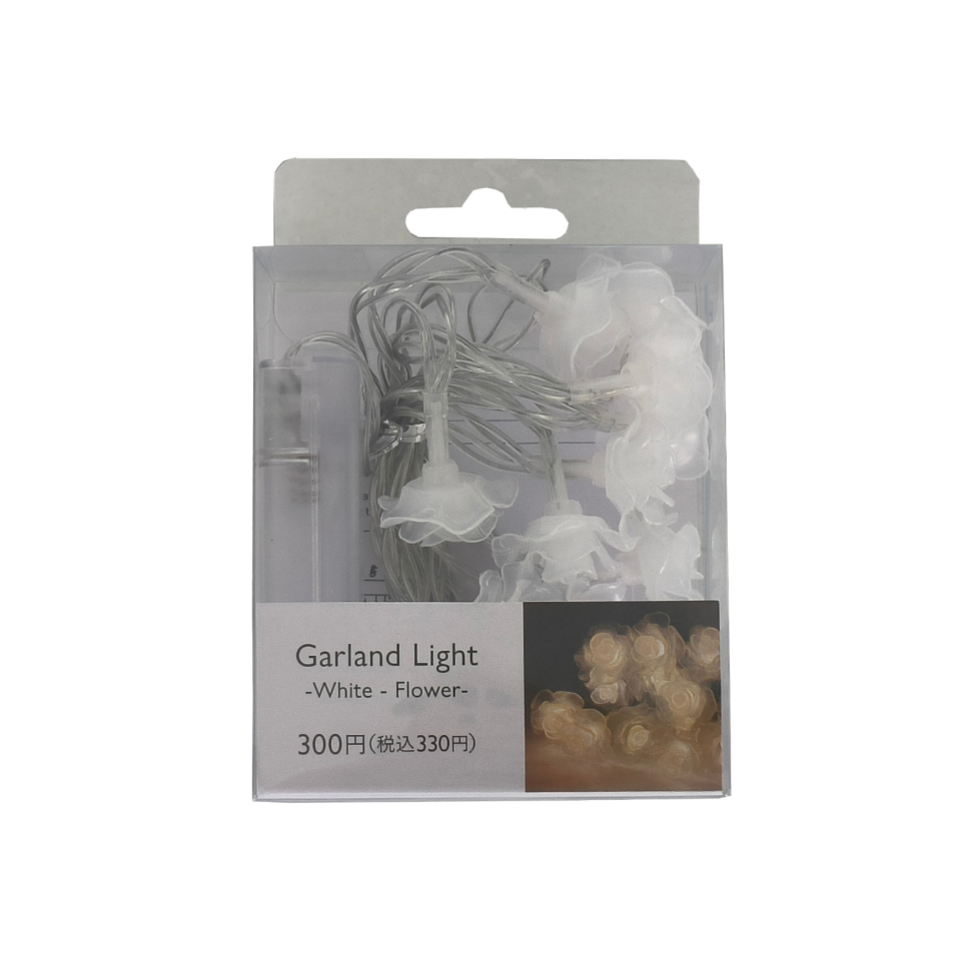Garland Light Flower White 15LED