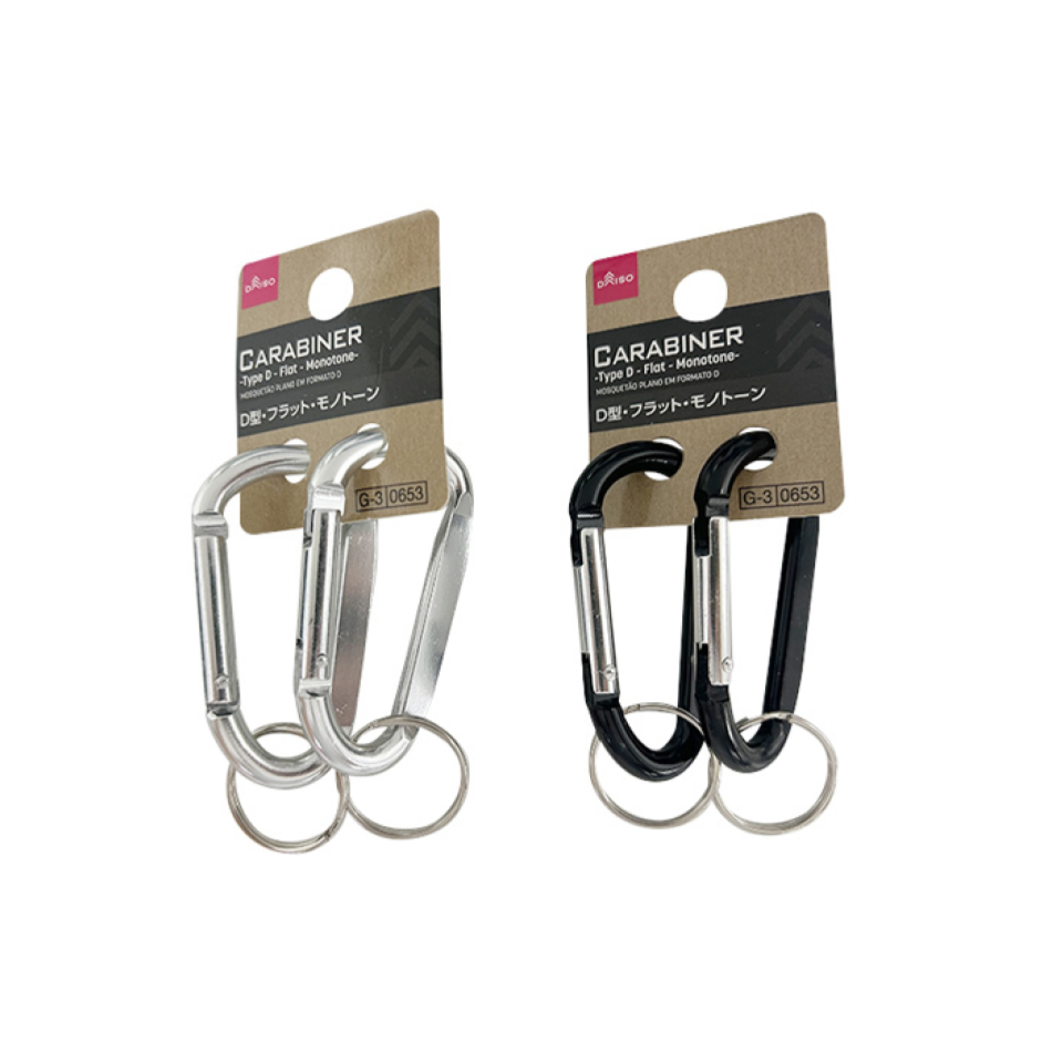 Carabiner Type D Flat Monotone