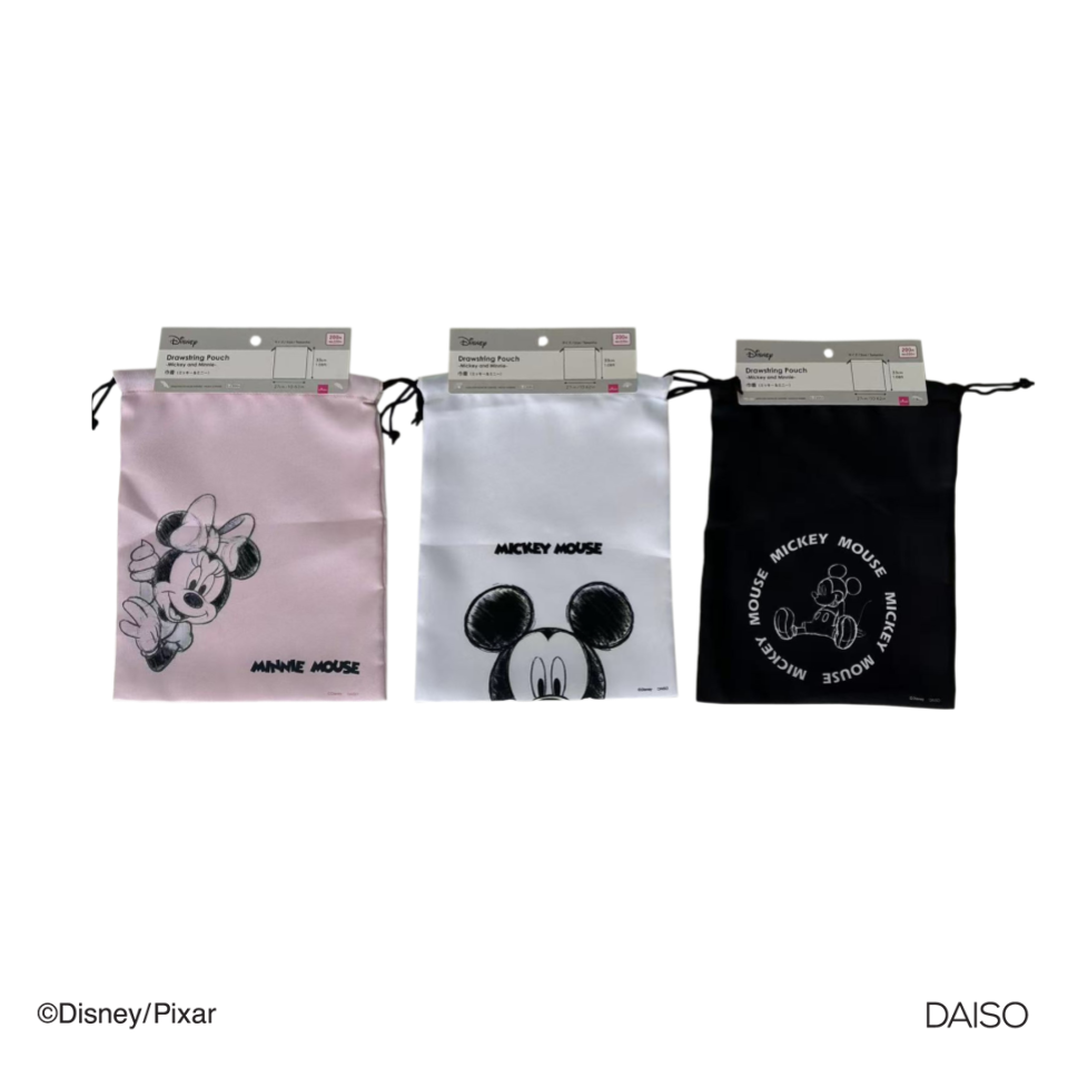 Drawstring Pouch Mickey and Minnie