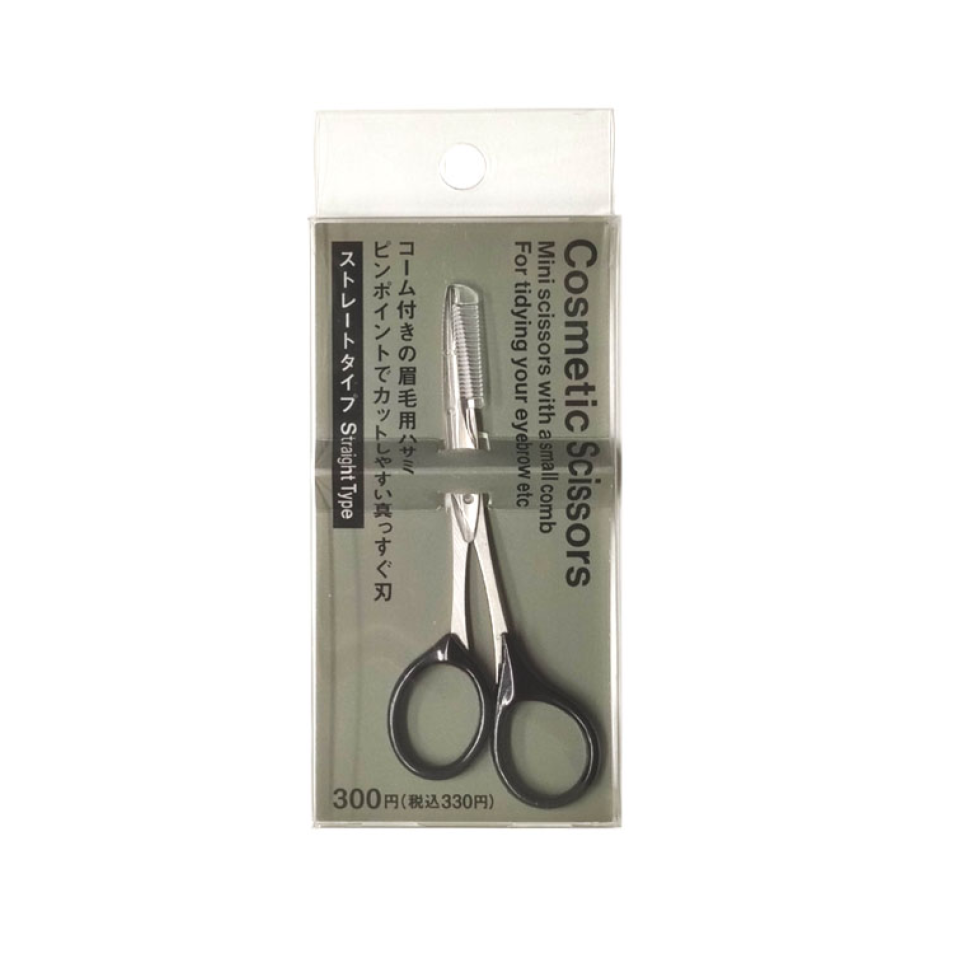 Eyebrow Scissors with Comb Straight Type
