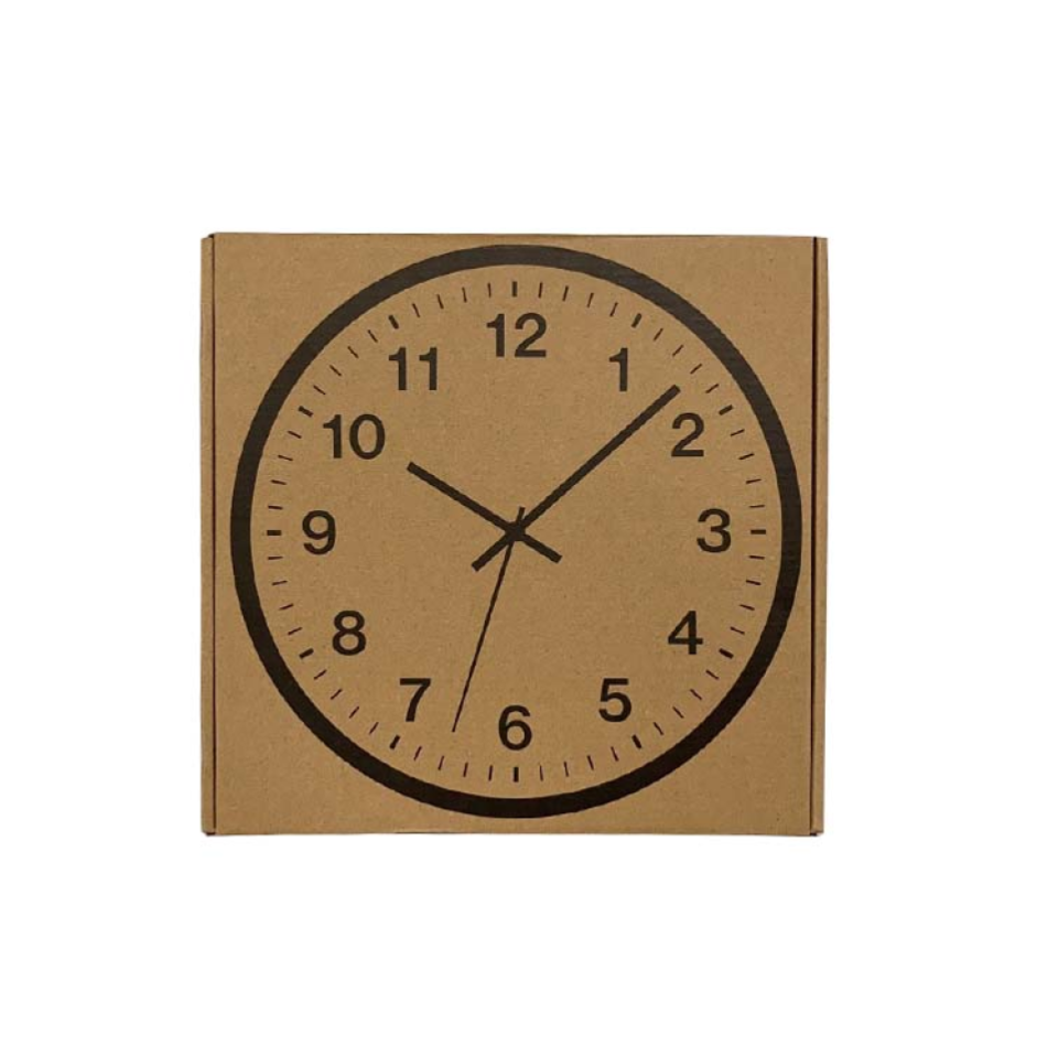 Wall Clock with Numbers Black 25.4cm