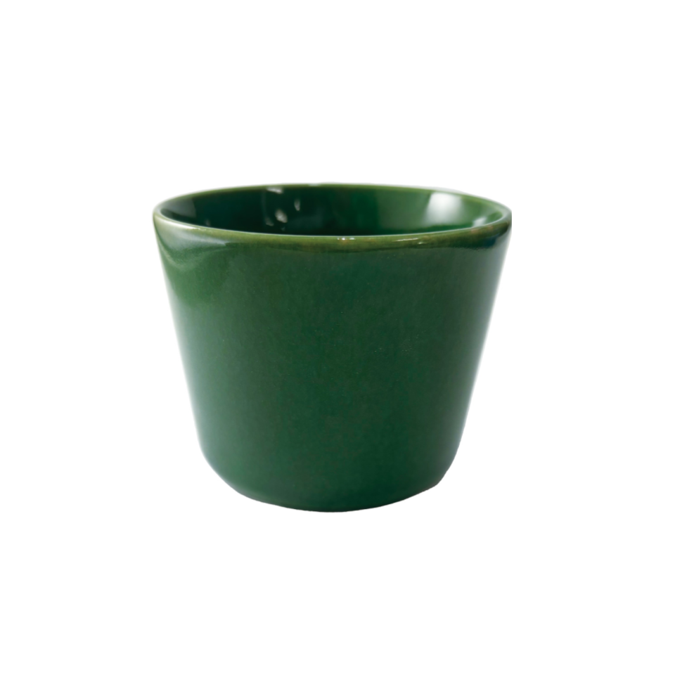 Minoyaki Ware Crackle Glaze Soba Cup Green