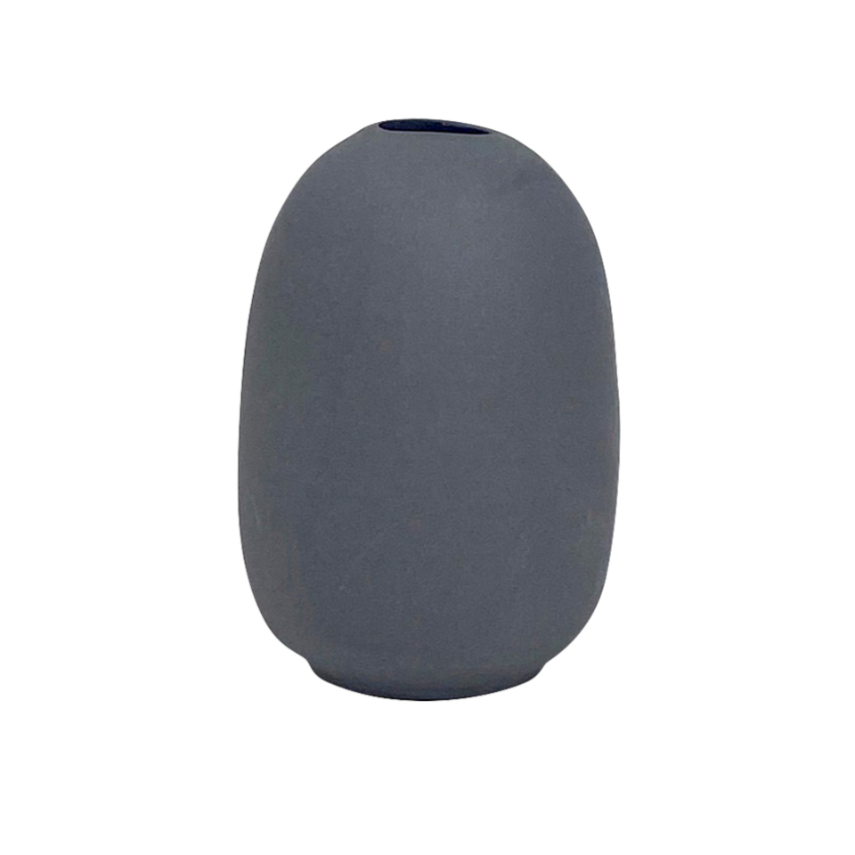 Mini Vase Oval Dark Blue